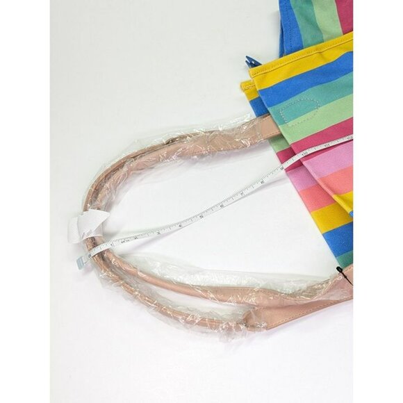 On 34th Cynthiah Extra Large Canvas Shoulder Tote Bag Stripe (MSRP $90) - Picture 8 of 10